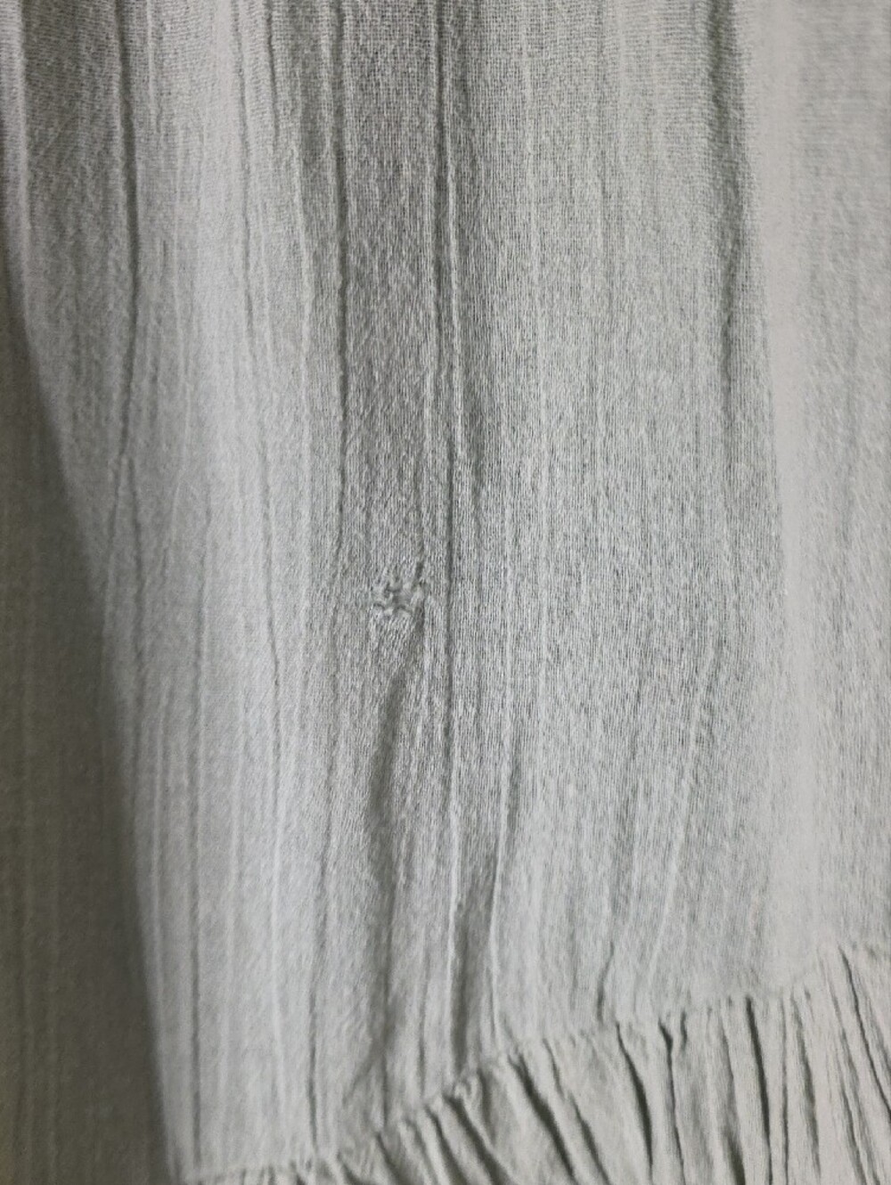 Free People Women's Sage Green Gauze Ruffle Hem Top Cottagecore Boho Size Small - Picture 4 of 6